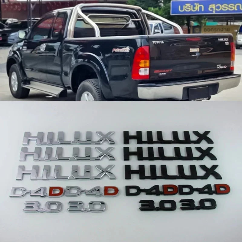 Blacked out N70 hilux badges, suitable models 2005-2015