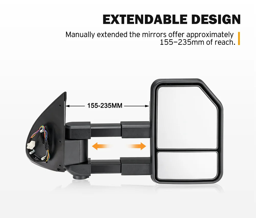 N70 fold able tow mirrors 2005-2015