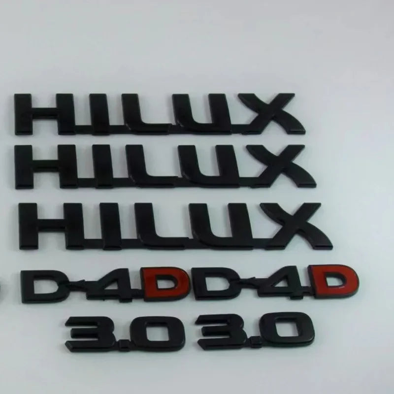 Blacked out N70 hilux badges, suitable models 2005-2015