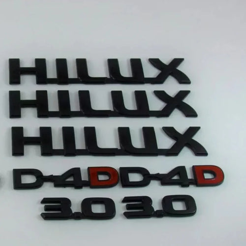 Blacked out N70 hilux badges, suitable models 2005-2015